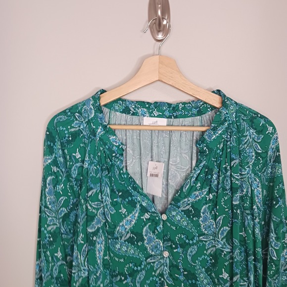 J. Jill Floral Paisley Tunic Women's Blouse Size 3X New - Picture 2 of 9